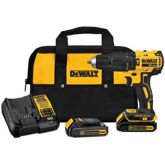 Dewalt DCD778E1 20V MAX* Brushless 1/2 in. Compact Cordless Hammer Drill/Driver Kit