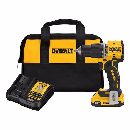 Dewalt DCD799D1 20V MAX ATOMIC COMPACT SERIES Brushless 1/2 in. Cordless Hammer Drill Kit