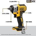 DEWALT DCF890B 20V MAX* XR 3/8" Compact Impact Wrench (tool only)