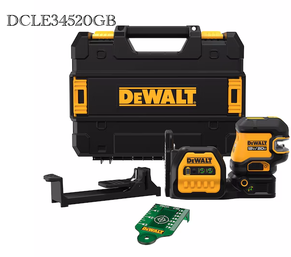 Dewalt DCLE34520GB 20V MAX* Cordless 5-Spot Green Line Laser (Tool Only)