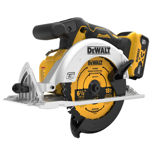 Dewalt DCS565P1 20V MAX* 6-1/2 in. Brushless Cordless Circular Saw Kit