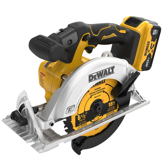 Dewalt DCS565P1 20V MAX* 6-1/2 in. Brushless Cordless Circular Saw Kit