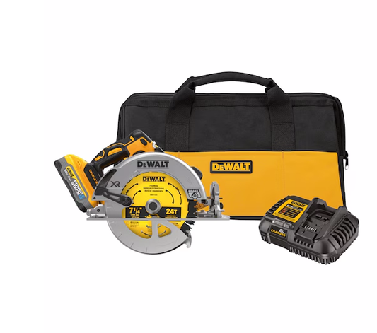 DEWALT DCS570H1 20V MAX* XR® Brushless Cordless 7-1/4 in with 5Ah Battery