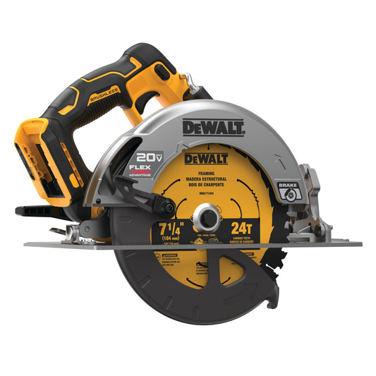 Dewalt DCS573B 20V MAX* 7-1/4 in. Brushless Cordless Circular Saw with FLEXVOLT Advantage™ (Tool Only)